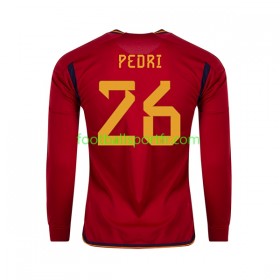 Tenue Espagne PEDRI 26 Domicile World Cup 2022 Maillot de Foot ML